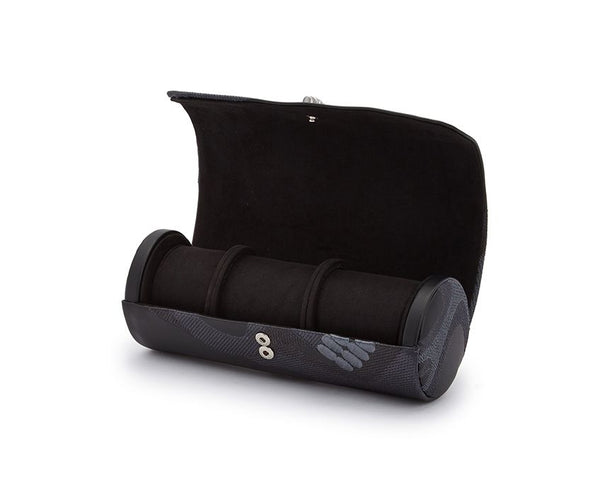 Memento Mori Triple Watch Roll Travel Case