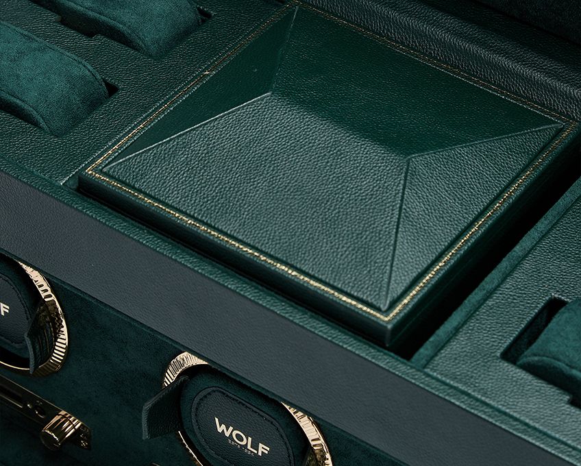 British Racing Triple Watch Winder With Storage