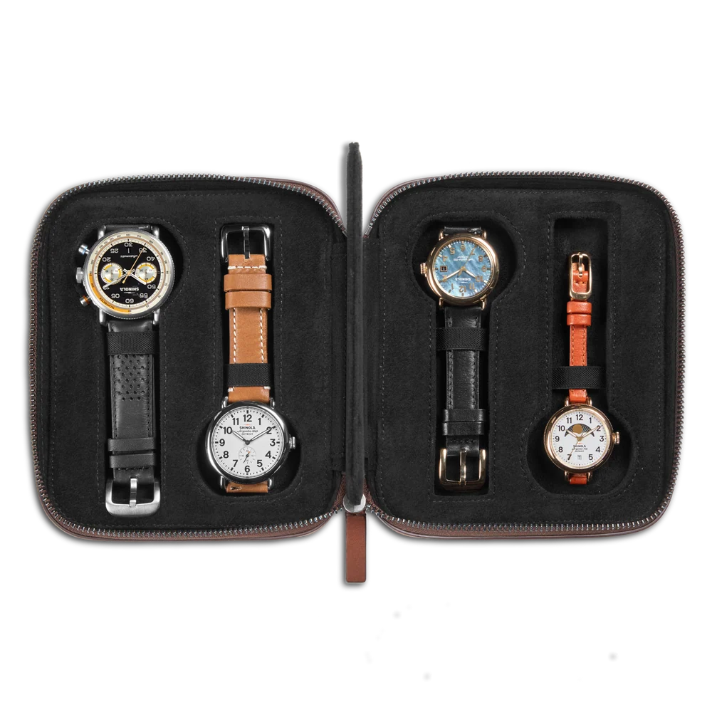 Four Watch Travel Case