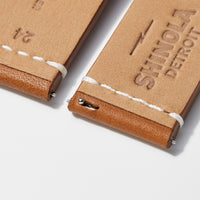 24 Largo Tan Aniline Latigo, Contrast, Railroad Classic, Polished Stainless Steel Buckle