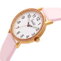 Brilliance Line Pink Crystal Watch