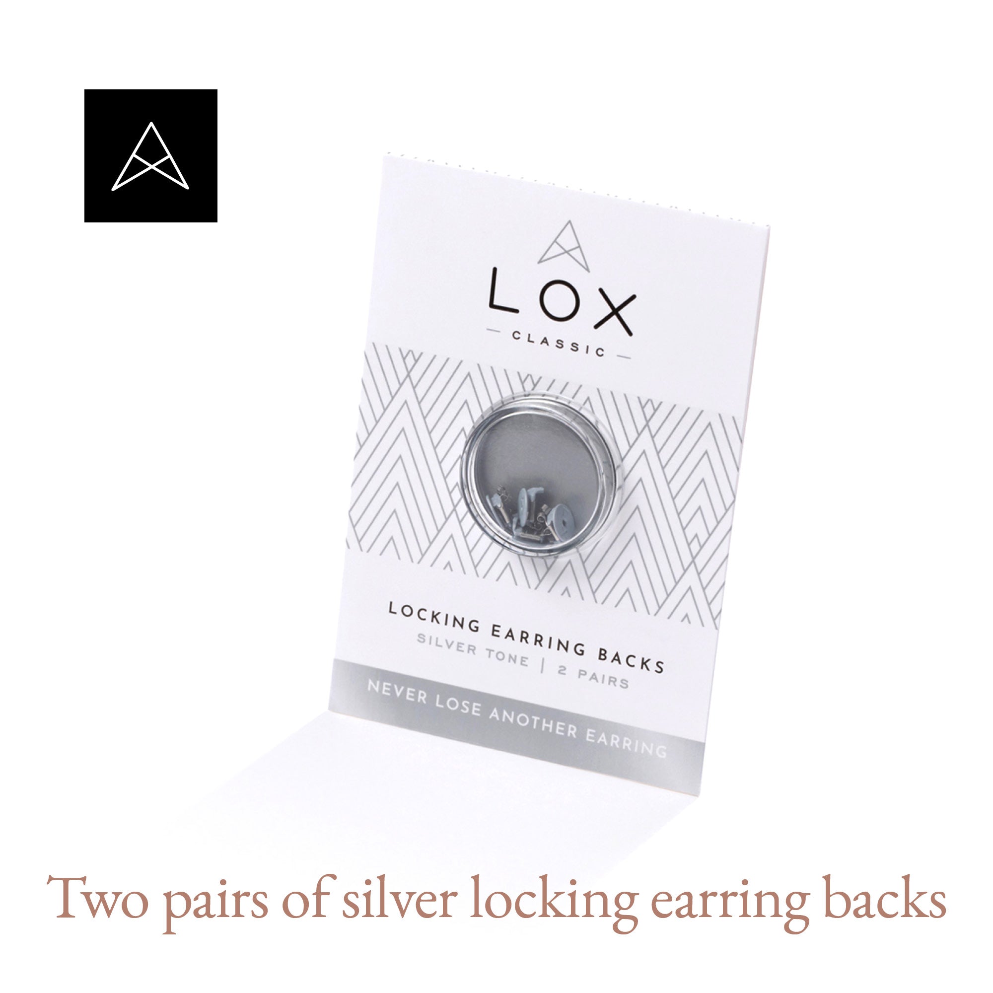 Lox 2 Pair English Earring Backs Silver and Gold (12pk)