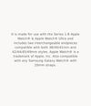 MICHELE Silicone-Wrapped Bracelet Watchband for Apple Watch®