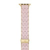 Michele Peony Silicone Apple Watch® band with Gold tone Frame