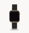 MICHELE Silicone-Wrapped Bracelet Watchband for Apple Watch®