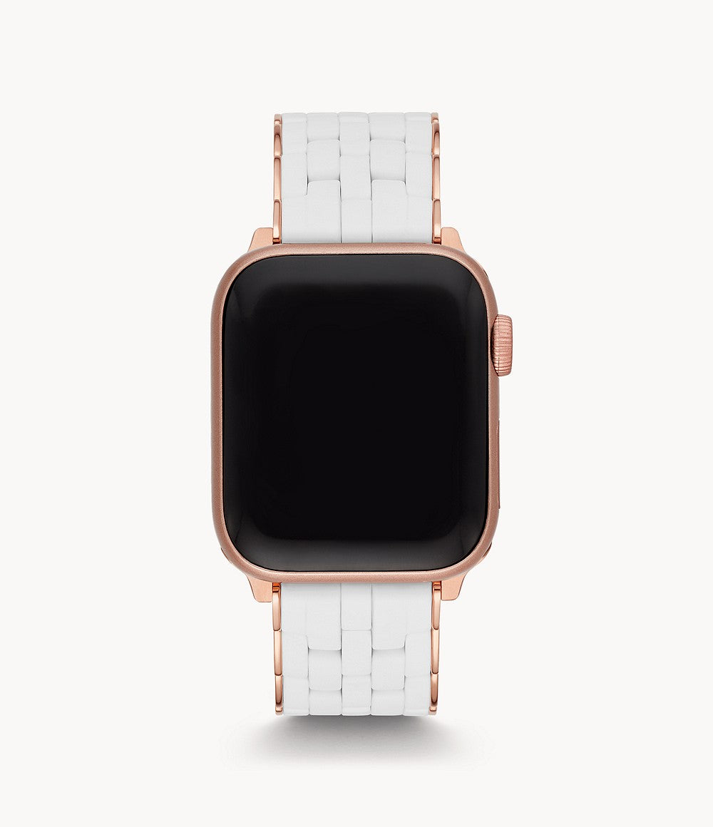 MICHELE Silicone-Wrapped Bracelet Watchband for Apple Watch®