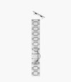 MICHELE Silver Tone Stainless Bracelet Watchband for Apple Watch®