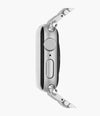 MICHELE Silver Tone Stainless Bracelet Watchband for Apple Watch®