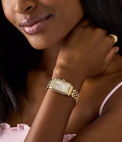 Michele Deco Park Stainless Steel Watch