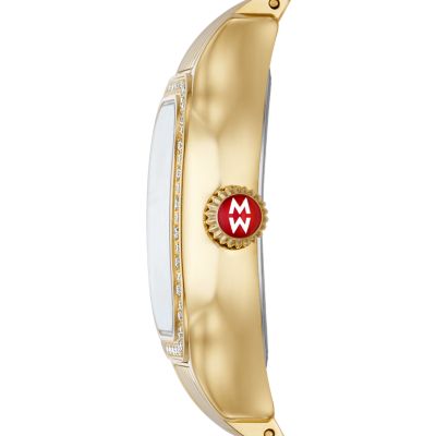 MICHELE Watches LIMITED EDITION Meggie 18k Gold-Plated Diamond Watch (29mm)