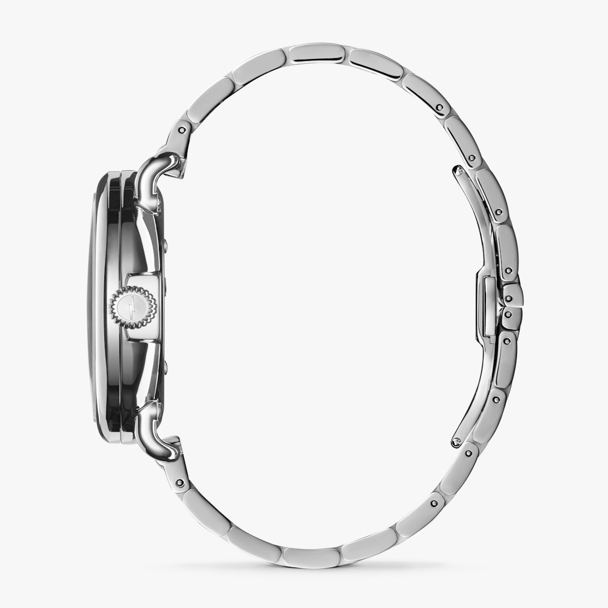 Shinola 41MM Runwell Velvet Alabaster with Blue Index Steel Watch