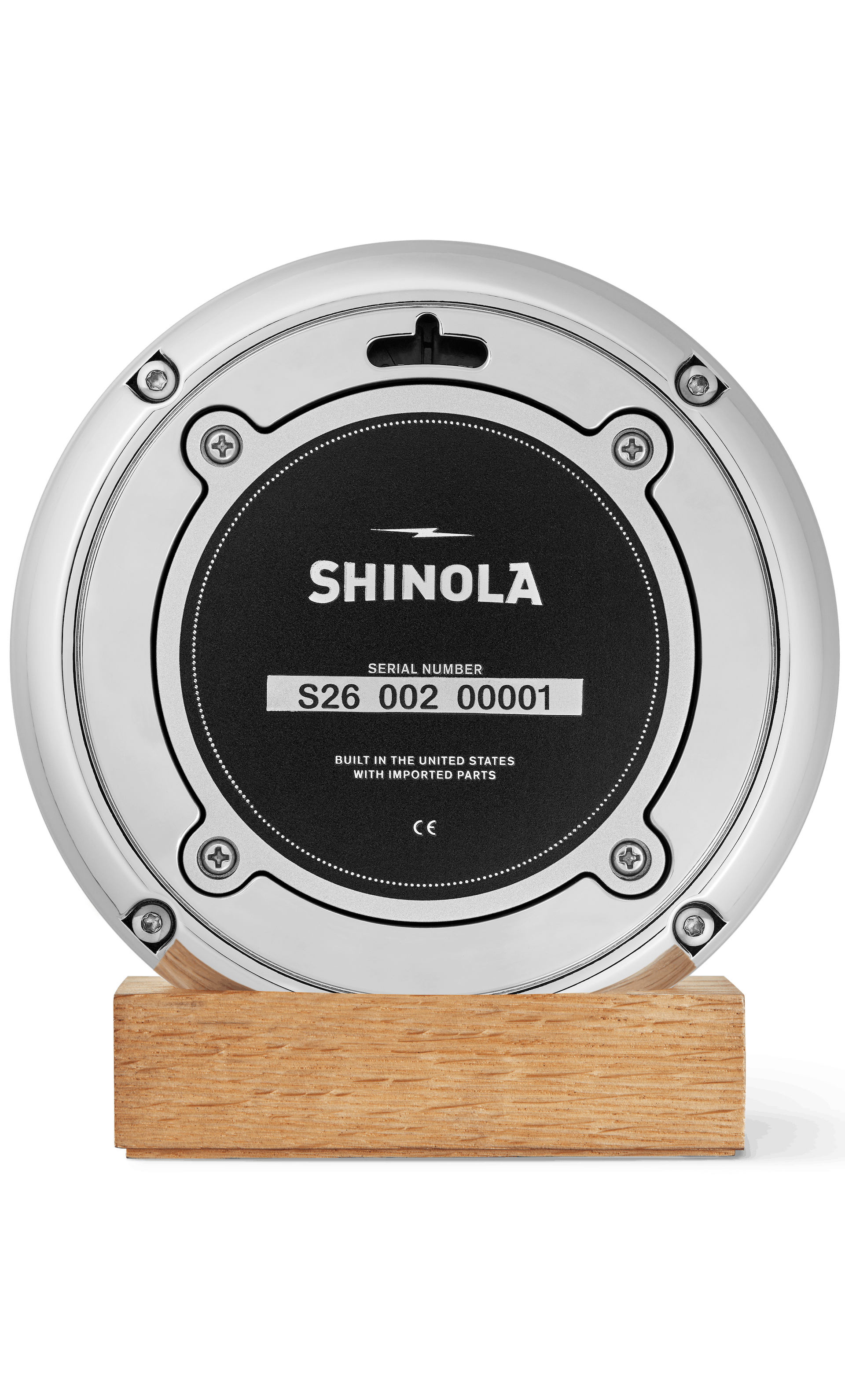 Shinola RunWell 6" Desk Clock