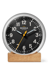 Shinola RunWell 6" Desk Clock