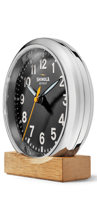 Shinola RunWell 6" Desk Clock