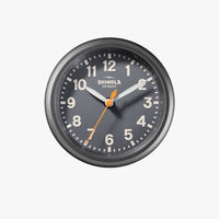 The Runwell 6" Desk Clock Gunmetal/Gray/Cream
