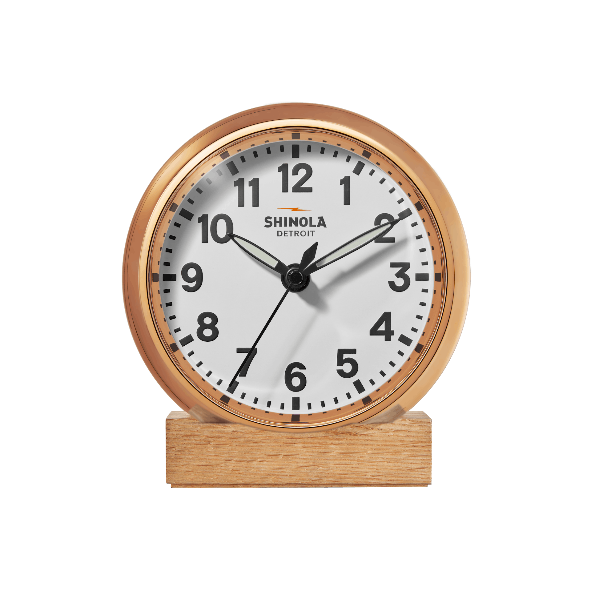 Shinola RunWell 6" Desk Clock