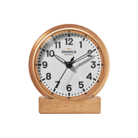 Shinola RunWell 6" Desk Clock