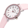 Brilliance Line Pink Crystal Heart Watch