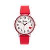 Brilliance Line Red Crystal Heart Watch