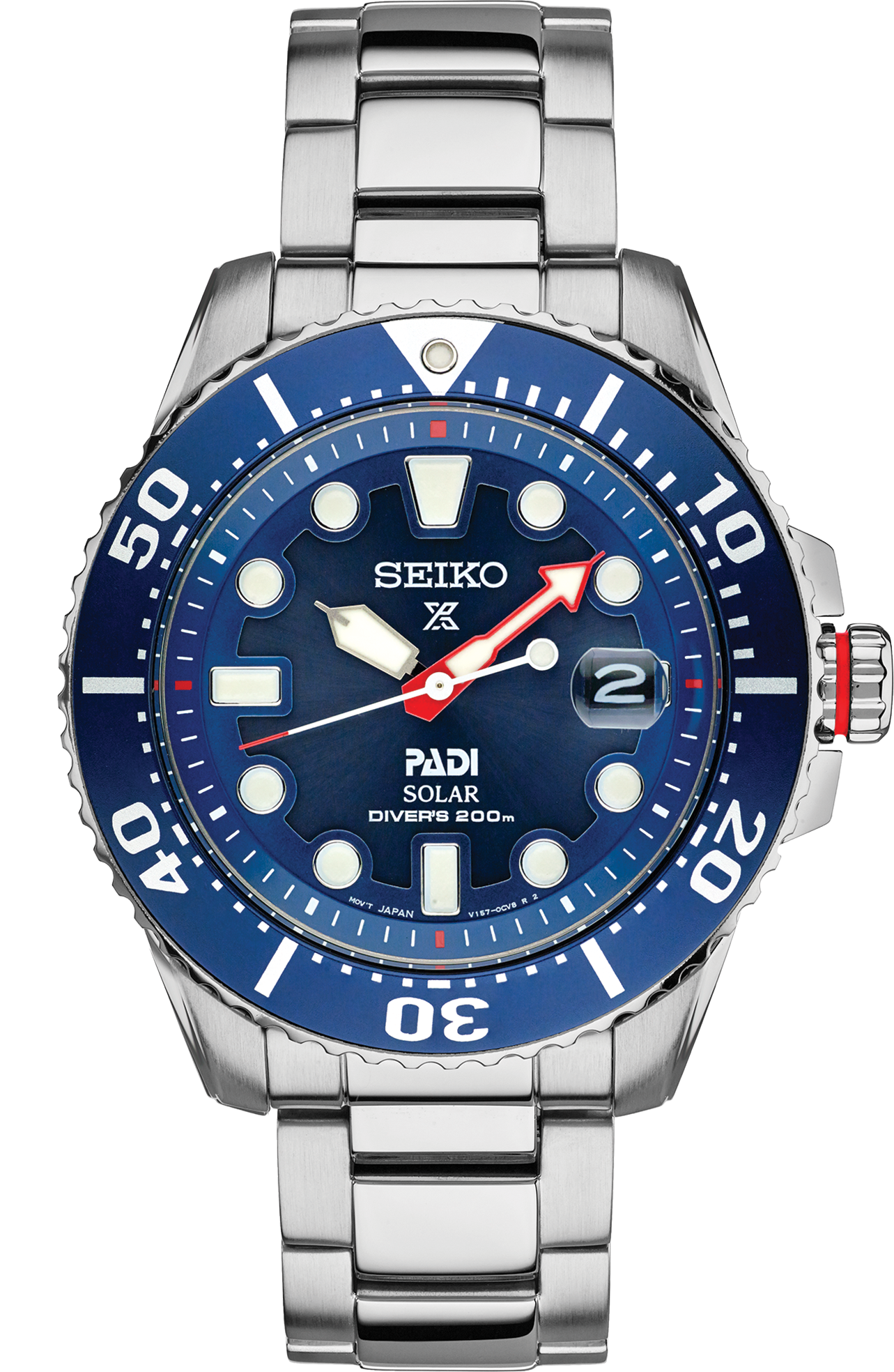 Seiko Prospex PADI Special Edition Solar Diver’s Watch Bold Blue Dial