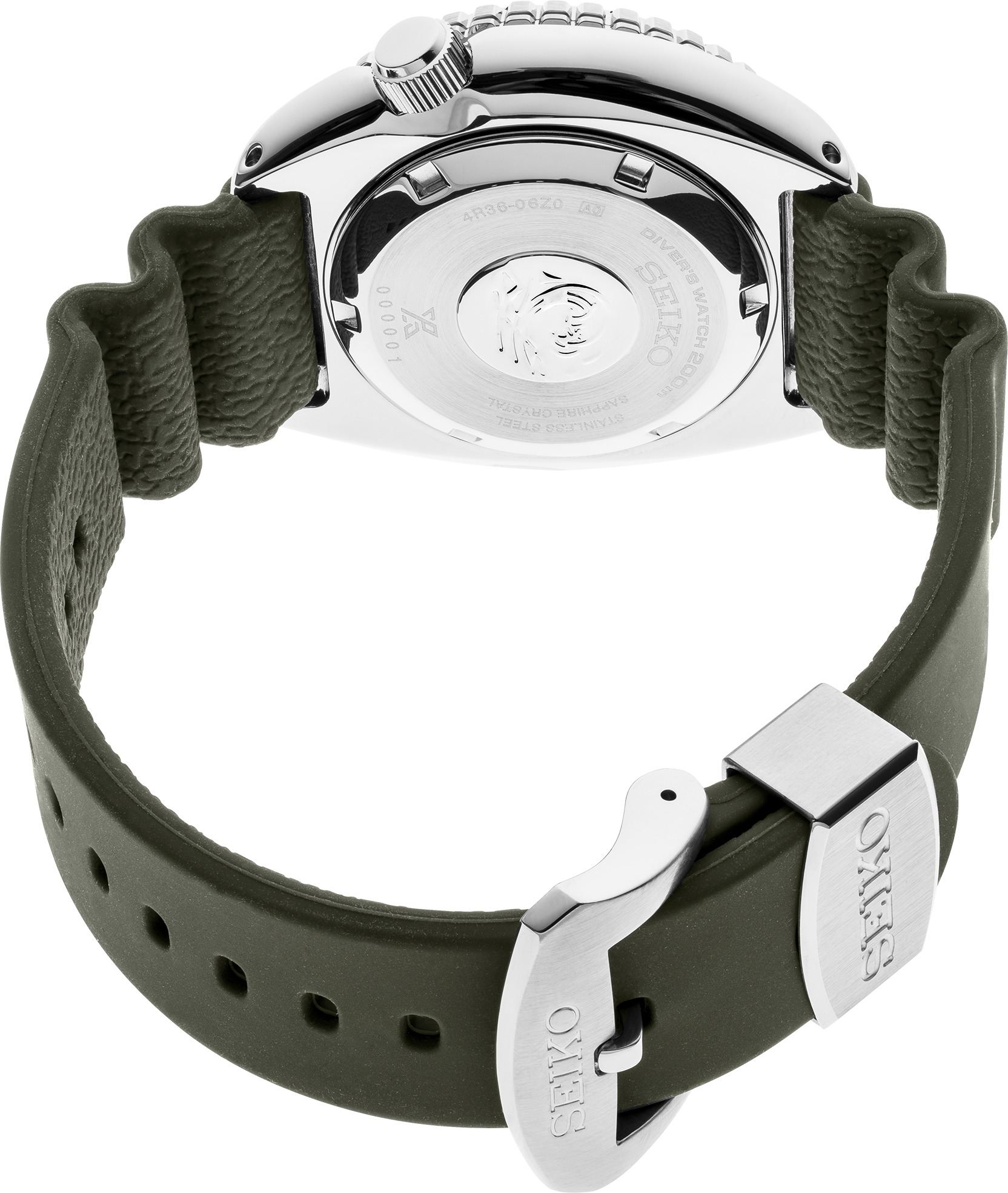 Seiko Prospex Automatic Diver Khaki Geen Textured Dial