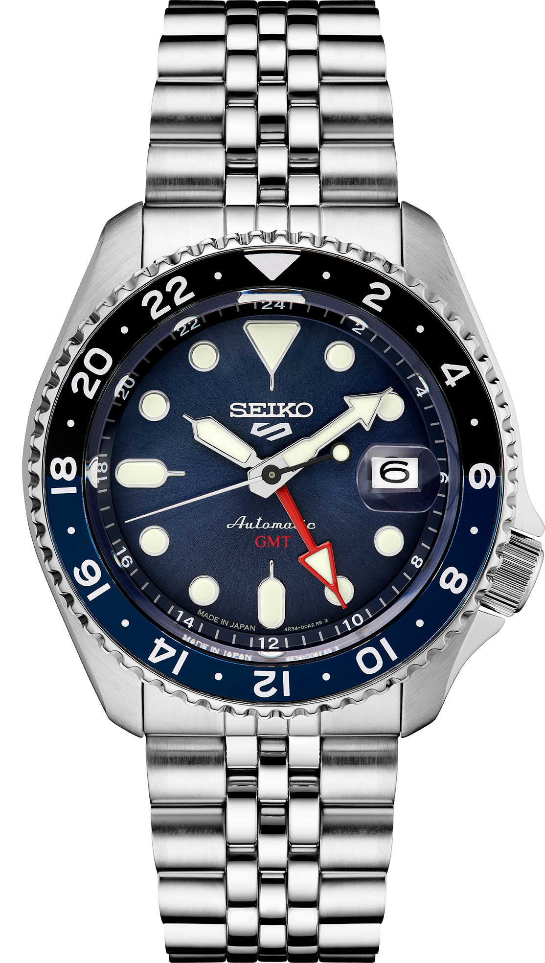 Seiko 5 Sports SKX Sports Style GMT Series Blue Dial #SSK003