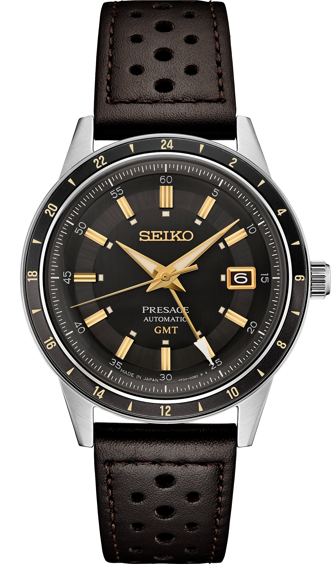Seiko Presage Style ’60s GMT Dk. Grey Brown Dial