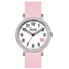 Brilliance Line Pink Crystal Heart Watch