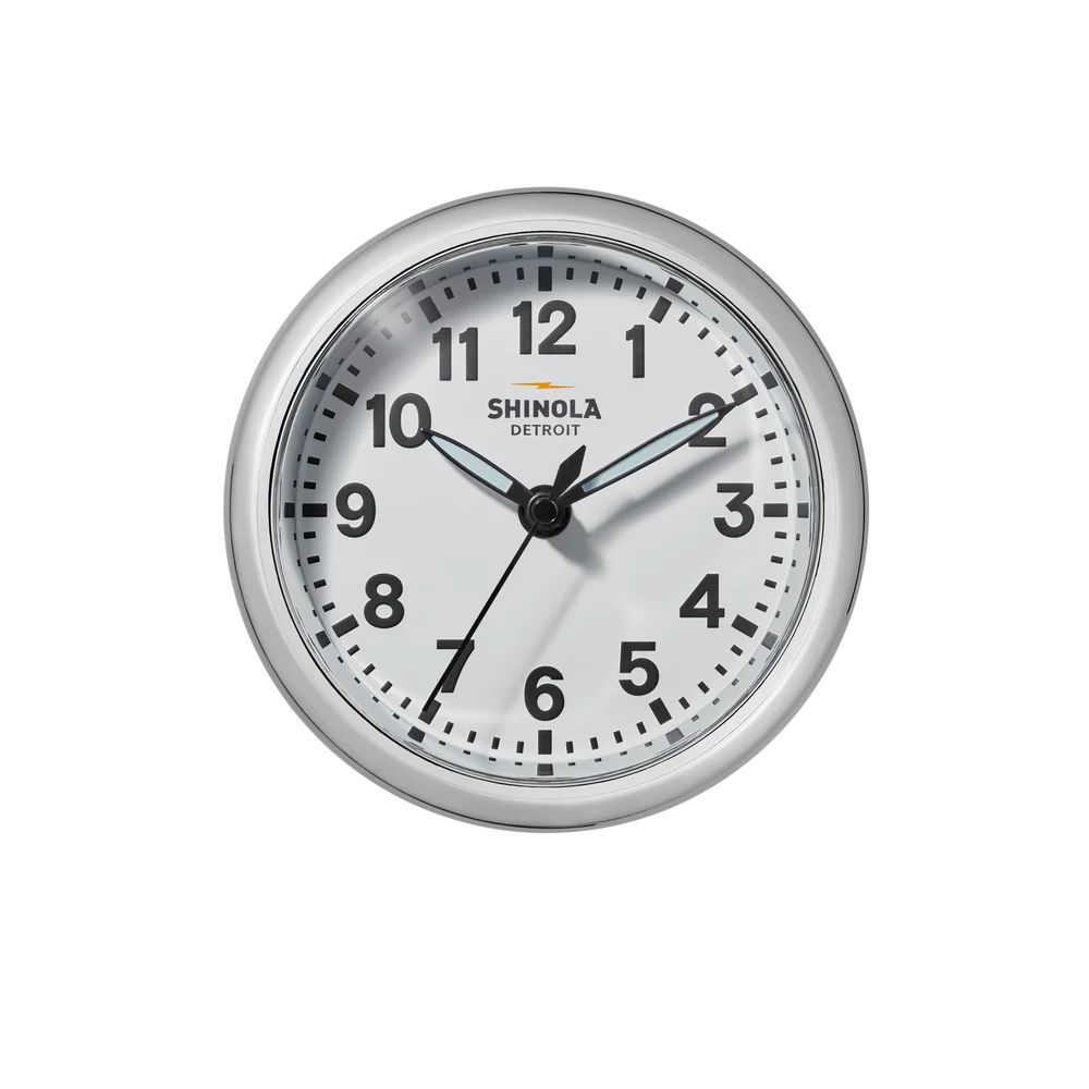 Shinola RunWell 6" Desk Clock