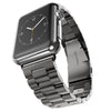 Stainless Steel Linked Watchband Compatible For Use With The Apple Watch® (series 1-9)