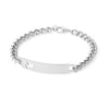 Ladies ID Bracelet with Pierced Dove Cutout