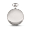 Speidel Classic Smooth Pocket Watch with 14" Chain, Silver Tone with White Dial in Gift Box Engravable