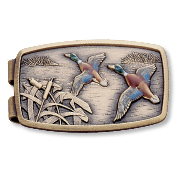 Enamel Ducks Money Clip