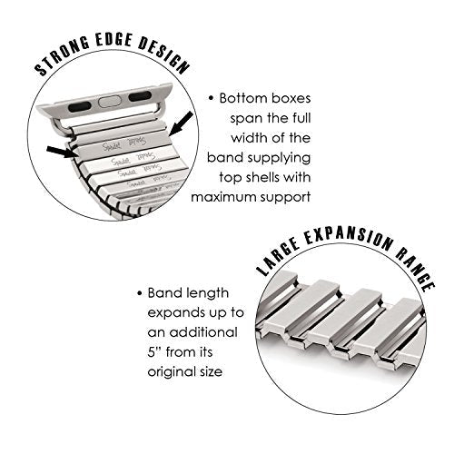 Twist-O-Flex™ Band Compatible For Use With The Apple Watch®  42mm (series 1-10 before 9/2024), 44/45mm (series 1-10)