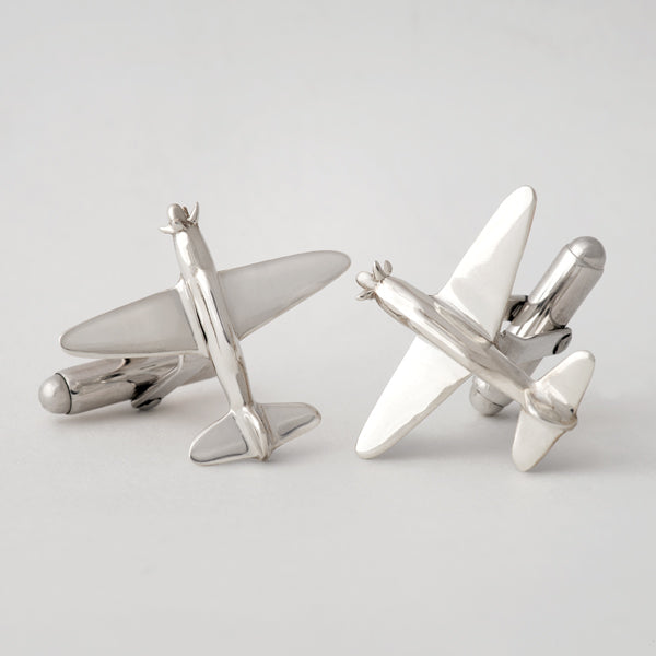 Sterling Silver Airplane Cuff Links