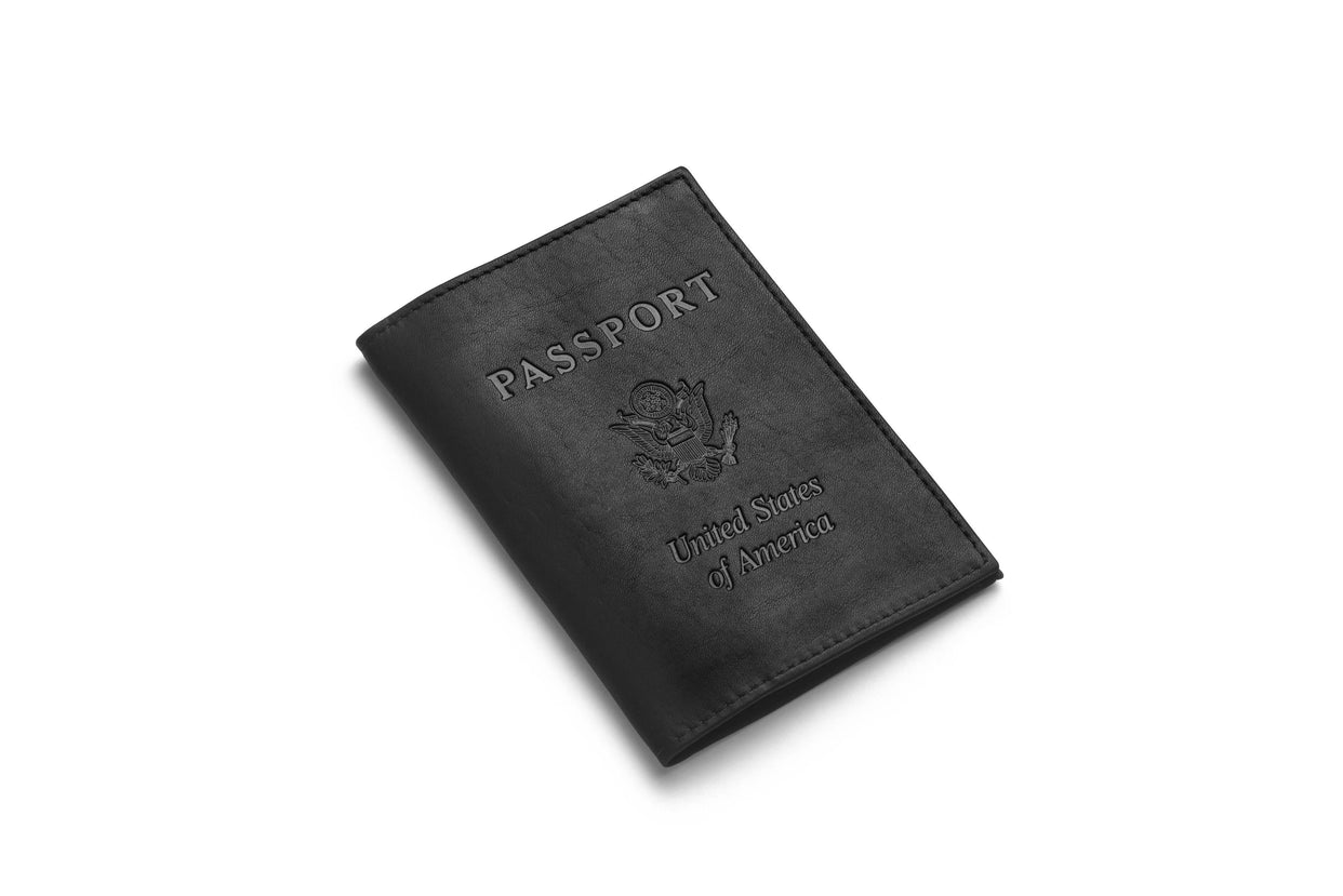 Leather Passport Book Cover In Brown Or Black