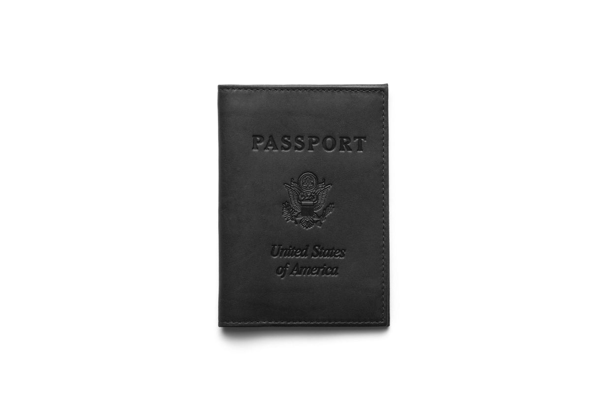 Leather Passport Book Cover In Brown Or Black