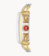MICHELE Watches Deco Stainless Diamond Watch (33mm)