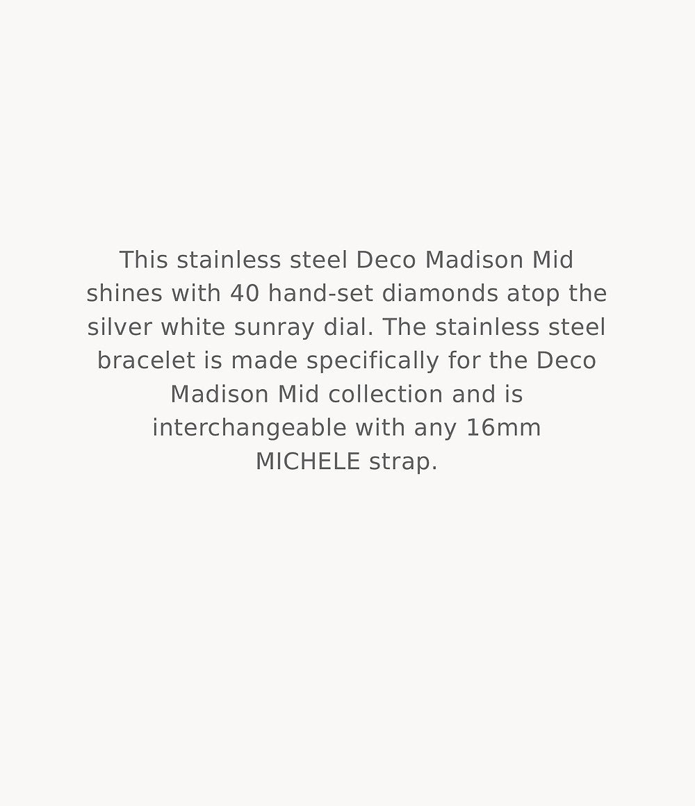 MICHELE Watches Deco Madison Mid Diamond Dial Watch (31mm)