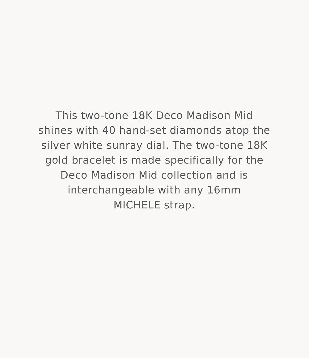 MICHELE Watches Deco Madison Mid Diamond Dial Watch (31mm)