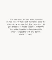MICHELE Watches Deco Madison Mid Diamond Dial Watch (31mm)