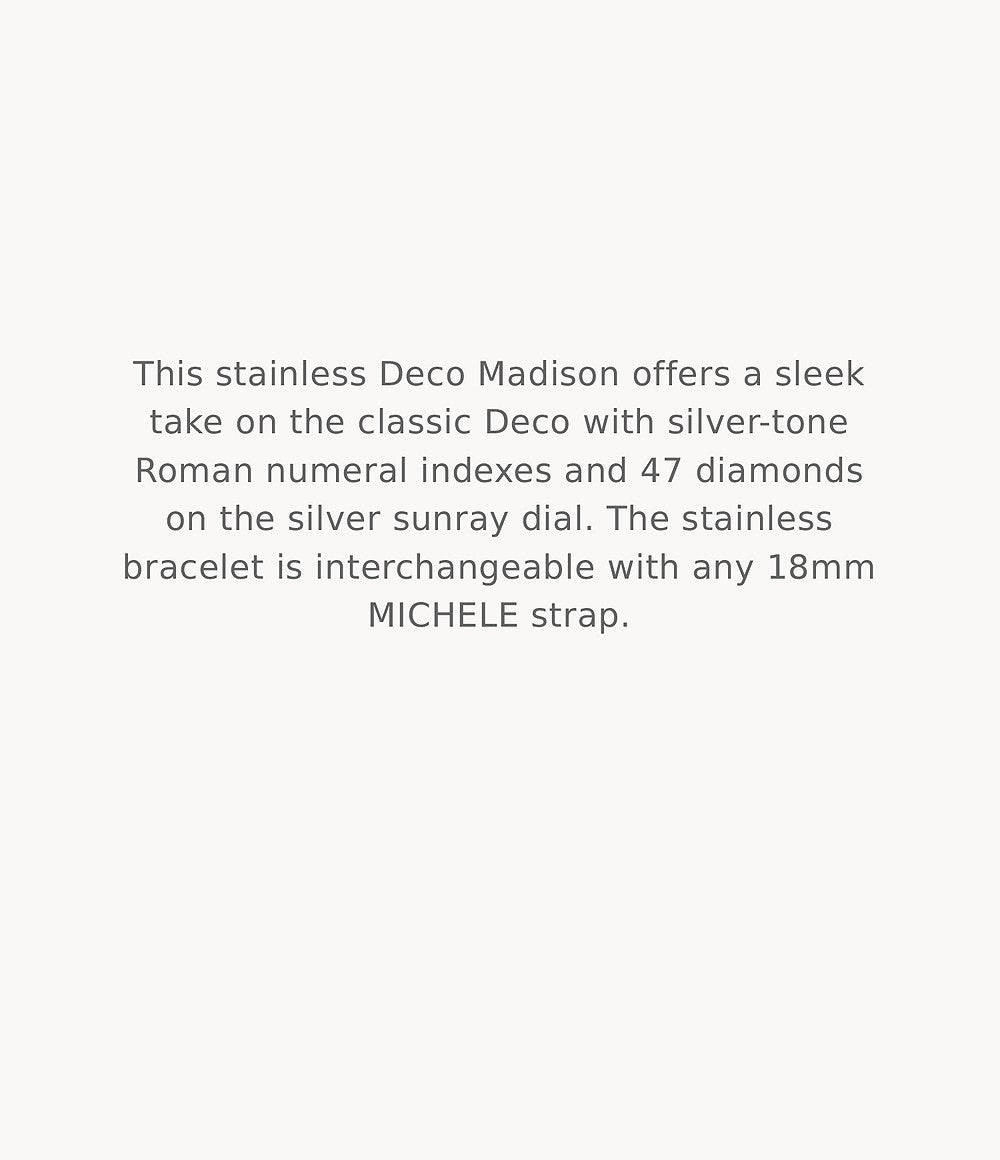 MICHELE Watches Deco Madison Diamond Dial Watch (31mm)