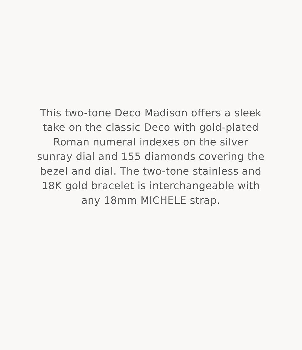 MICHELE Watches Deco Madison Diamond Dial Watch (31mm)