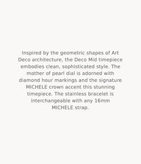 MICHELE Watches Deco Mid Diamond Dial Watch (29mm)