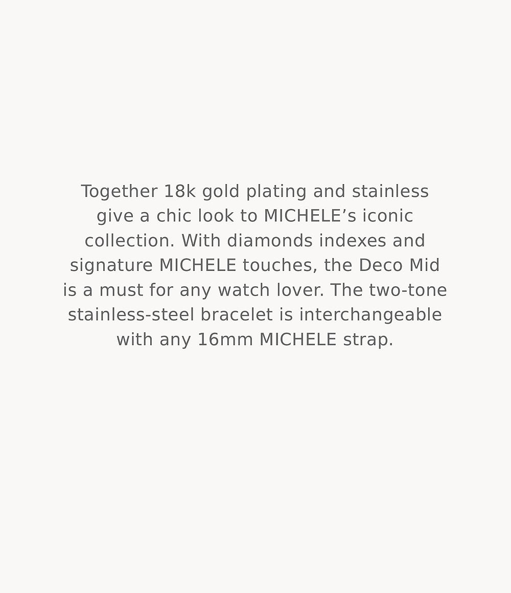 MICHELE Watches Deco Mid Diamond Dial Watch (29mm)