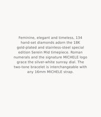 MICHELE Watches Serein Mid Diamond Sunray Dial Watch (36mm)