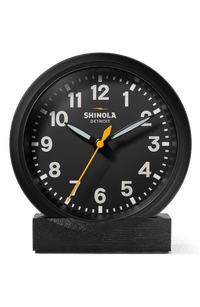 Shinola RunWell 6" Desk Clock