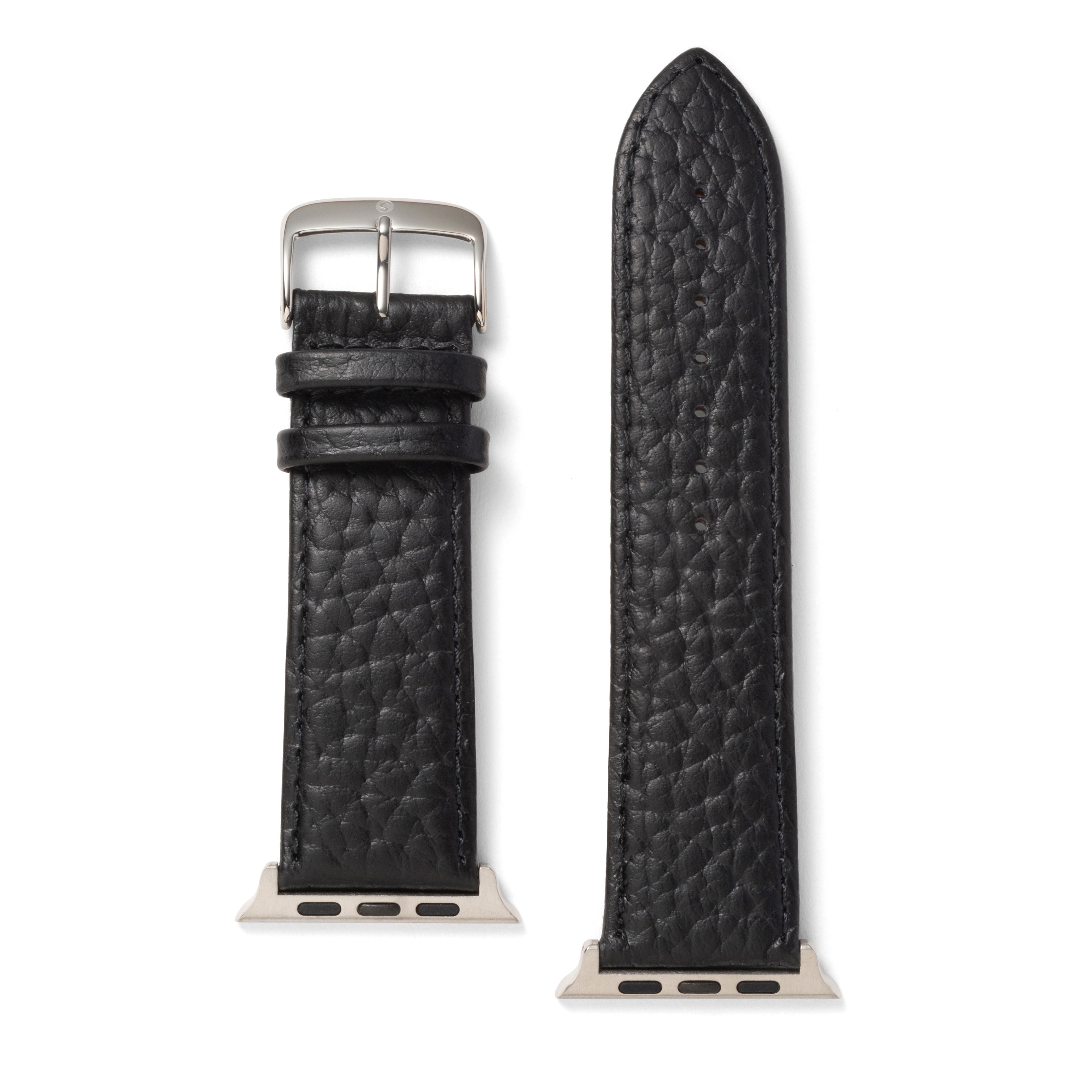 Sport Calf Skin Leather Watchband Compatible For Use With The Apple Watch® (series 1-10)