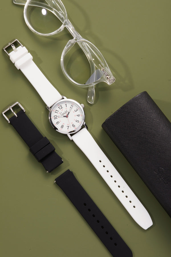 White and Black Scrub Watch Bundle