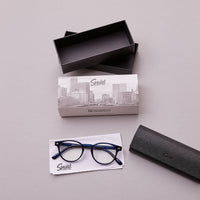 Avery Glasses | Blue Light Blocking | Luxury Case and Cloth | Available With Or Without Magnification
